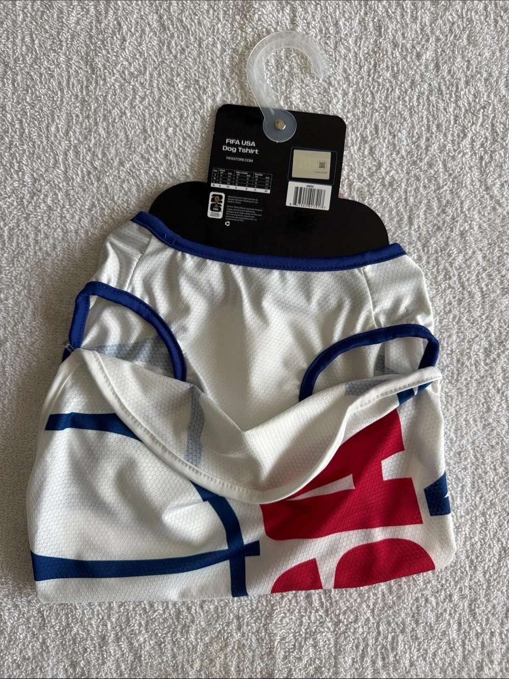 FIFA World Cup 26 “USA” White & Blue Dog Tee Shirt Top
